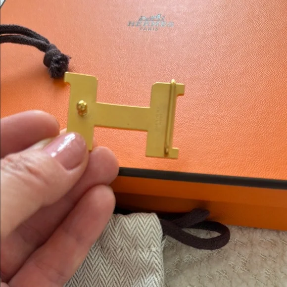 Hermes Black and Red Women's Belt reversible - Picture 5 of 5